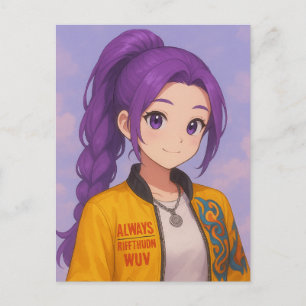 Cartão Postal Grupo Ídolo K-Pop Anime Estilo Pop de Mangá Orig