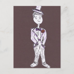 Cartão Postal Grupo Tuxedo do Partido dos Solteiros