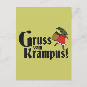 Cartão Postal Gruss Vom Krampus
