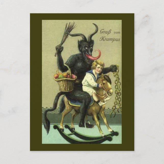 Cartão Postal Gruss Vom Krampus (Frente)