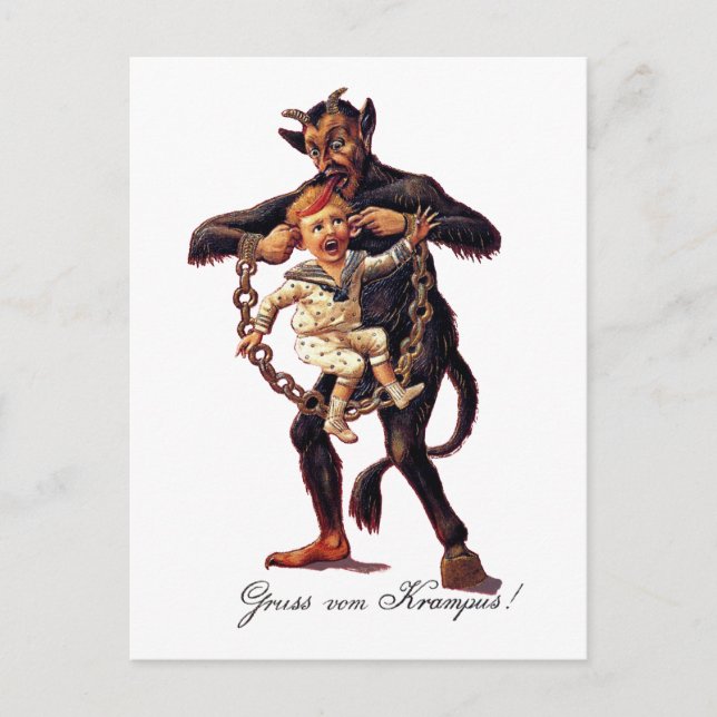Cartão Postal Gruss Vom (Saudações De Krampus) (Frente)