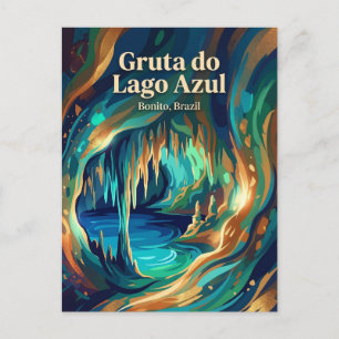 Cartão Postal Gruta do Lago Azul Brasil