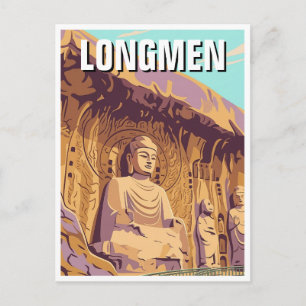 Cartão Postal Grutas de Longmen