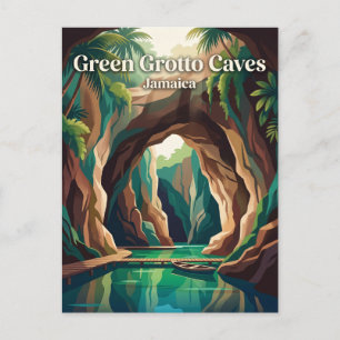 Cartão Postal Grutas Green Grotto Jamaica