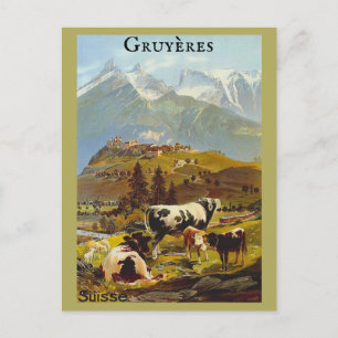 Cartão Postal Gruyères Antigos Suíça Viagem Suíça