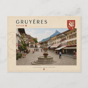 Cartão Postal Gruyères - Suíça
