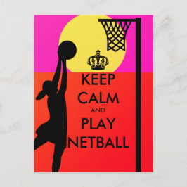 Cartão Postal GS Mantém a calma e joga a cotação do Netball