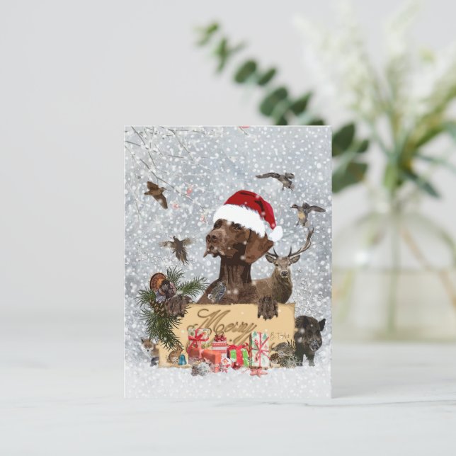 Cartão Postal Gsp, Natal de cão (Em pé/Frente)