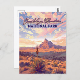 Cartão Postal Guadalupe Montanhas Parque Nacional El Capitan Tex
