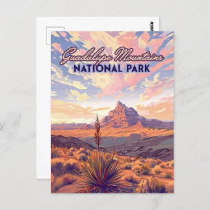 Cartão Postal Guadalupe Montanhas Parque Nacional El Capitan Tex