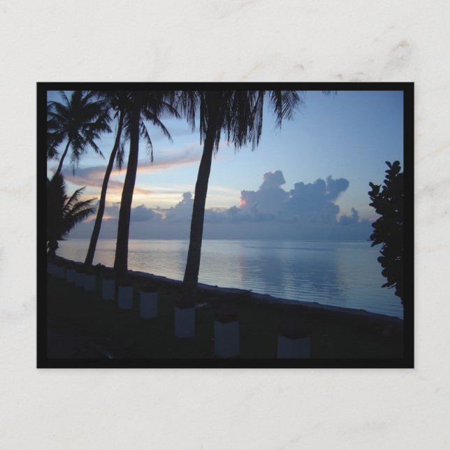 Cartão Postal Guam Beach Park Sunset (Frente)