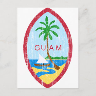 Cartão Postal Guam Casaco De Braços