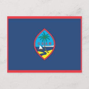 CARTÃO POSTAL GUAM FLAG