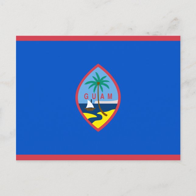 Cartão Postal Guam Flag GU (Frente)