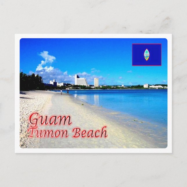 Cartão Postal Guam - Praia do Tumon - (Frente)