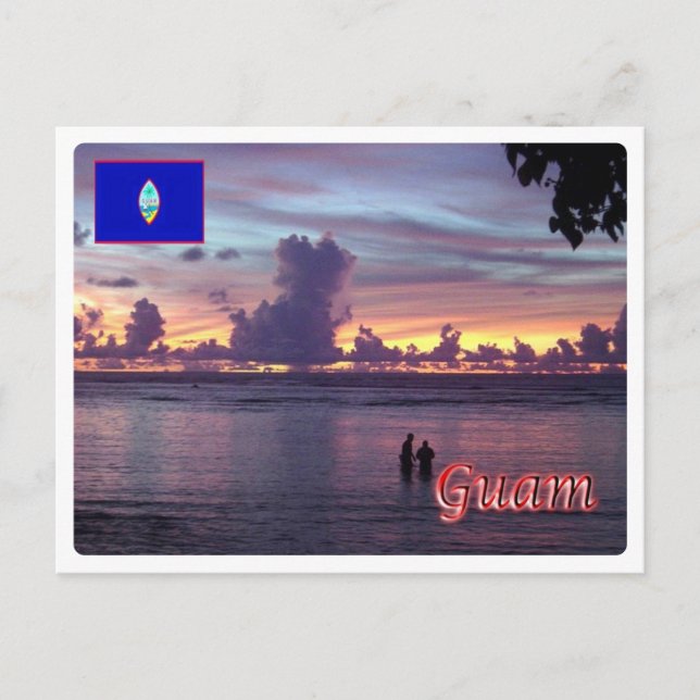 Cartão Postal Guam - Sunset - (Frente)