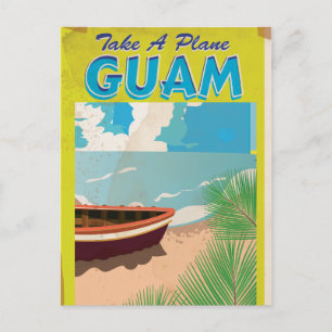 Cartão Postal Guam Viagens vintage