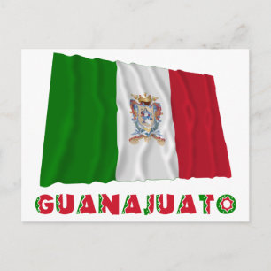 Cartão Postal Guanajuato acenando bandeira não oficial