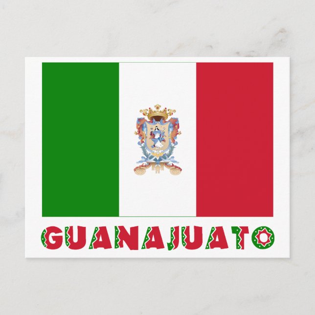 Cartão Postal Guanajuato - Bandeira não oficial (Frente)