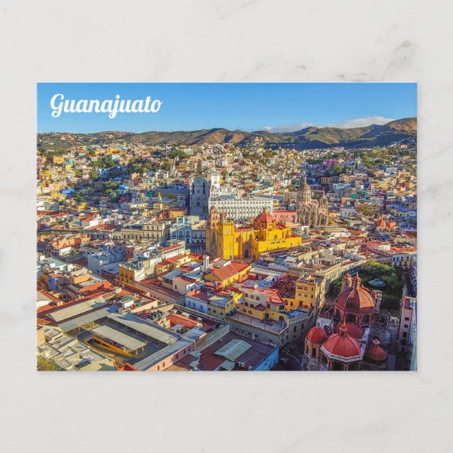 Cartão Postal Guanajuato, México, City View (Frente)