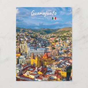 Cartão Postal Guanajuato, México - Paisagem Urbana Colorida