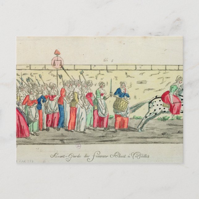 Cartão Postal Guarda avançada das mulheres indo (Frente)