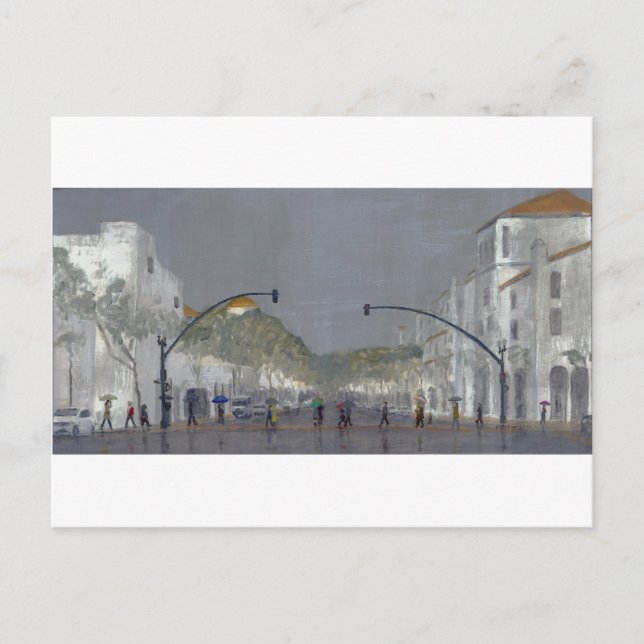 Cartão Postal Guarda-chuvas em Chapala (Frente)