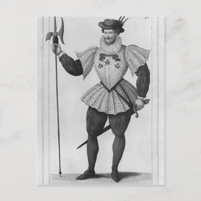 Cartão Postal Guarda da provação de Paris (Frente)