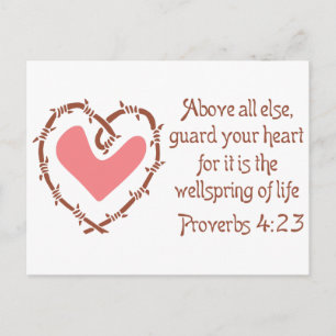 Cartão Postal Guarda seu coração