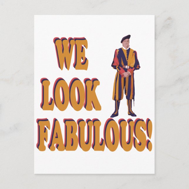 Cartão Postal Guarda suíça (Frente)