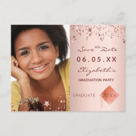 Cartão Postal Guardar a festa de formatura de fotografias de Dat
