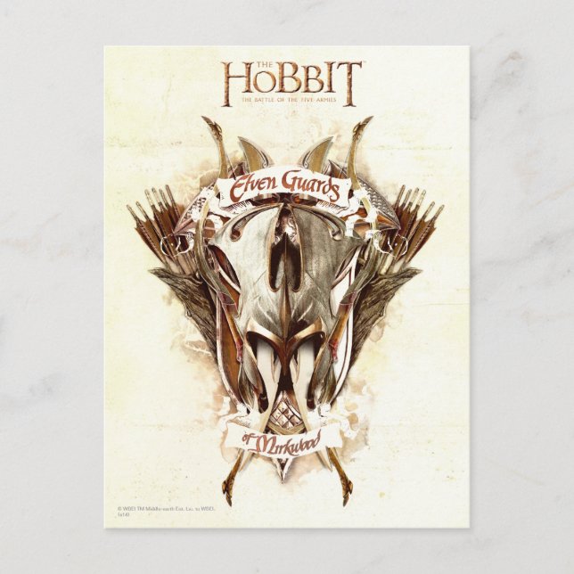 Cartão Postal Guardas elven do Weaponry Mirkwood (Frente)