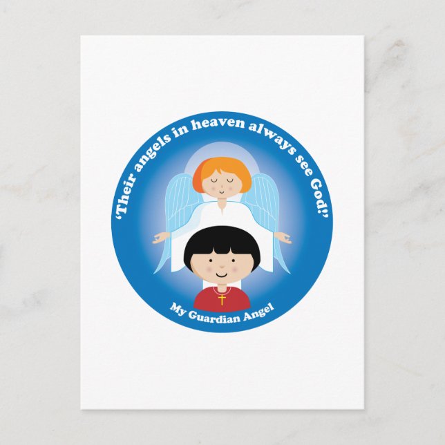 Cartão Postal Guardian Angel (Frente)