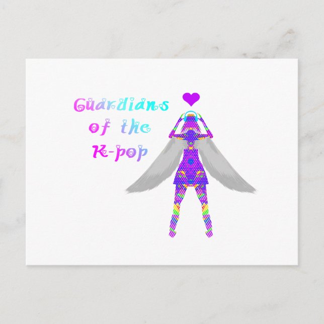Cartão Postal Guardiões do pop K (Frente)