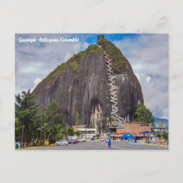 Cartão Postal Guatapé, Antioquia, Colômbia, Piedra del Peñol