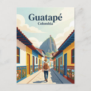 Cartão Postal Guatapé Colômbia