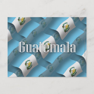 Cartão Postal Guatemala acenando sinalizador