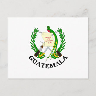 Cartão Postal GUATEMALA - emblema/pavilhão/casaco de armas/símbo