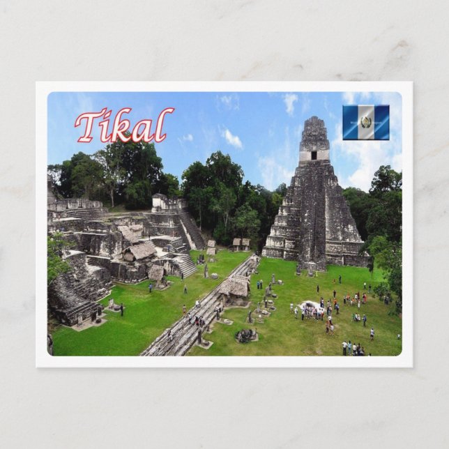 Cartão Postal Guatemala - Tikal Mayan - Ruins - (Frente)