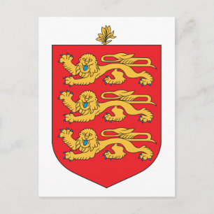 Cartão Postal Guernsey Casaco de Armas
