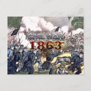 Cartão Postal Guerra Civil ABH 1863