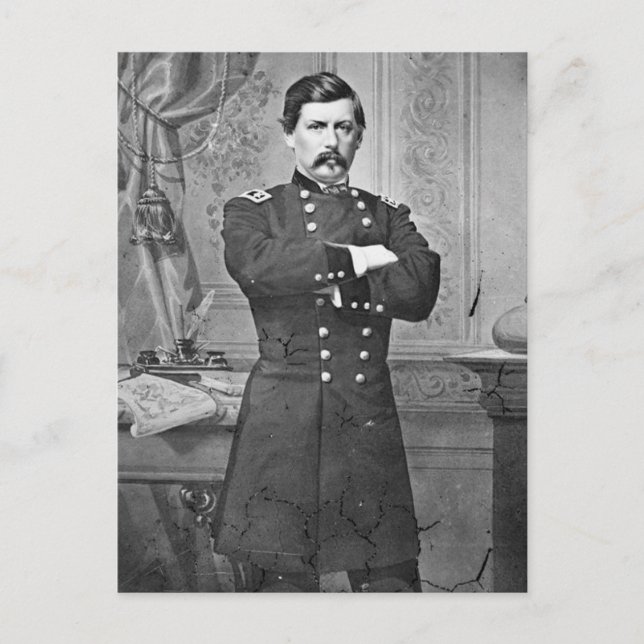 Cartão Postal Guerra Civil dos EUA: General McClellan (Frente)