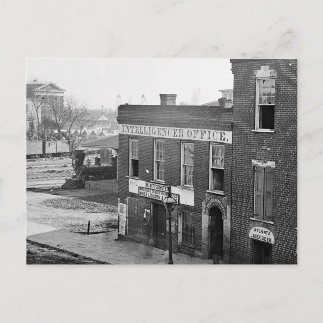 Cartão Postal Guerra Civil em Atlanta, 1864 (Frente)