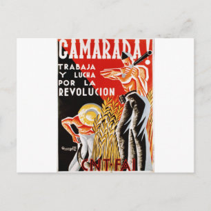 Cartão Postal Guerra civil espanha de 1936 CNT-FAI original post