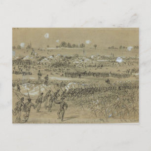 Cartão Postal Guerra Civil: Exército da União em Petersburgo e R