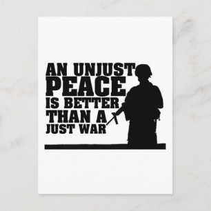 Cartão Postal Guerra da paz não