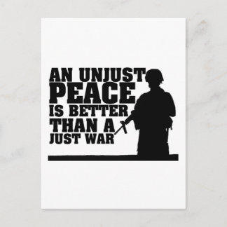 Cartão Postal Guerra da paz não