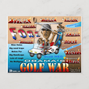 Cartão Postal Guerra do Golfe de Obams