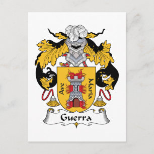 Cartão Postal Guerra Family Crest