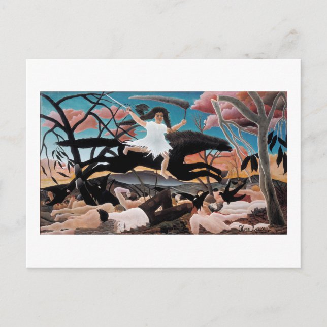 Cartão Postal Guerra, Henri Rousseau, 1894 (Frente)